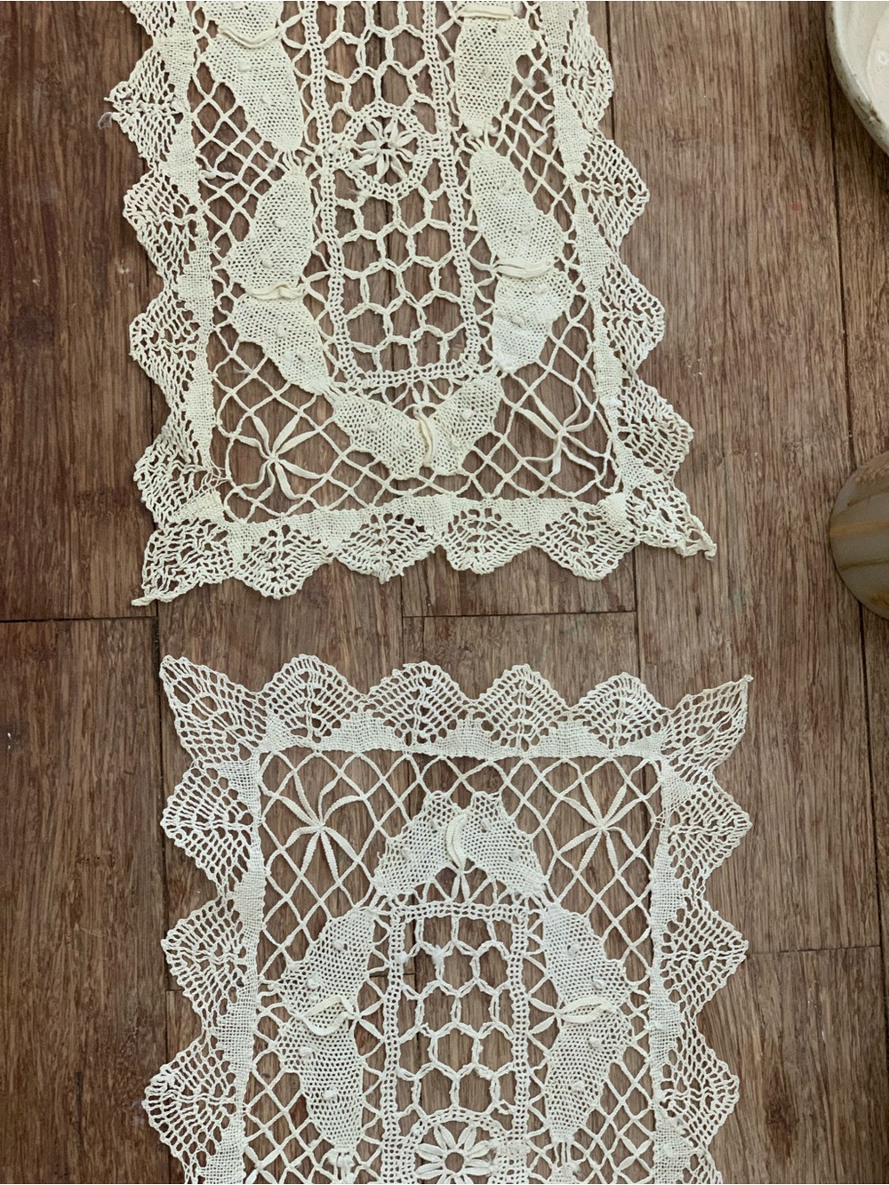 Handmade Crochet Lace Placemat Set of 2